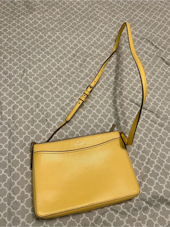 kate spade Handbags - kate spade Lemon Yellow Leather Crossbody Bag